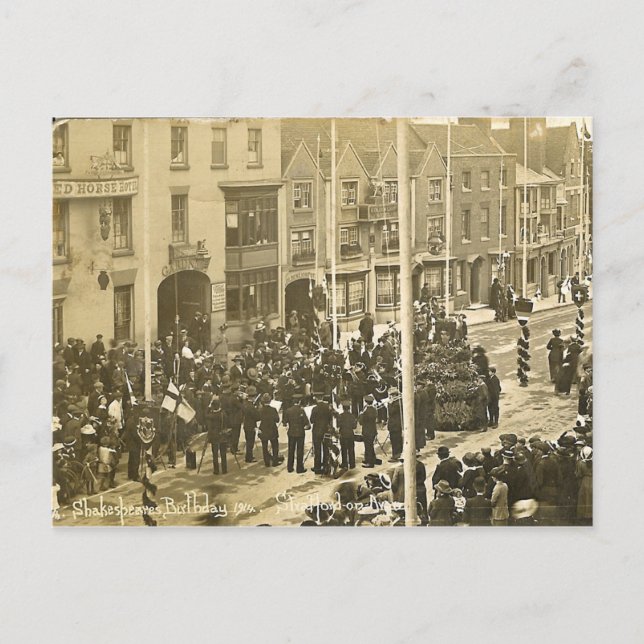 Postal Postcard, Bridge Street, Stratford-upon-Avon (Anverso)