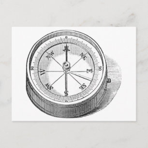 Postal Postcard - Brújula ingeniera