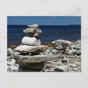 Postal Postcard - Cairns en Door Bluff en el condado Door
