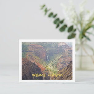 POSTAL POSTCARD, CAÑÓN DE WAIMEA/CAÍDAS DE AGUA, KAUAI, H