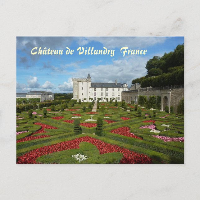 Postal POSTCARD - Château de Villandry France (Anverso)