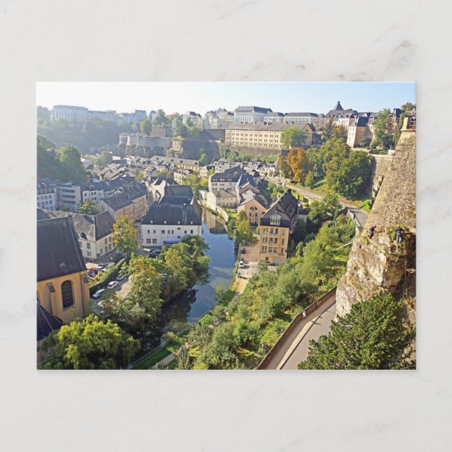 Postal Postcard Chemin de la Corniche - Luxemburgo (Anverso)