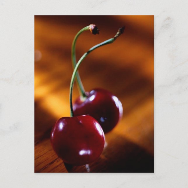 POSTAL POSTCARD CHERRY PAIR (Anverso)