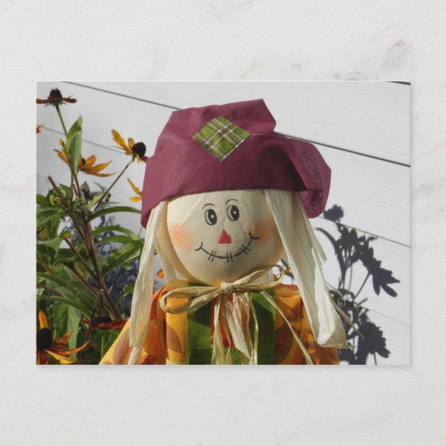 Postal Postcard Chica de escarecrow (Anverso)