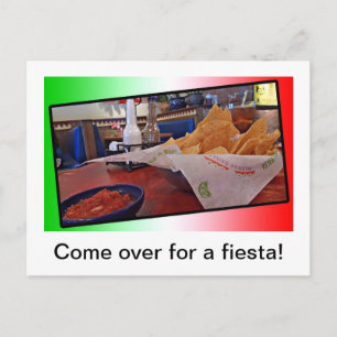 Postal Postcard- Chips y Salsa
