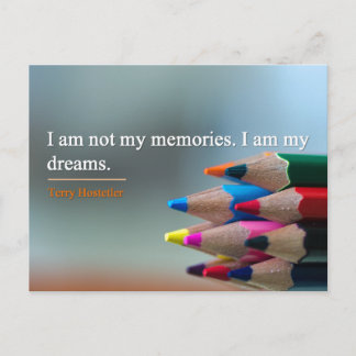 Postal Postcard - Cita Inspiradora de sueños y Recuerdos