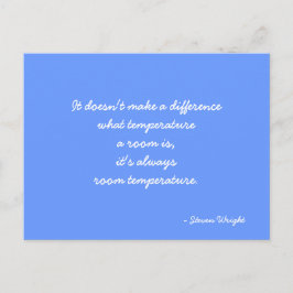 Postal Postcard citando a Steven Wright