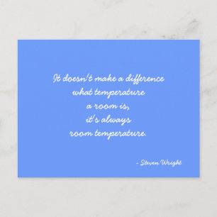 Postal Postcard citando a Steven Wright