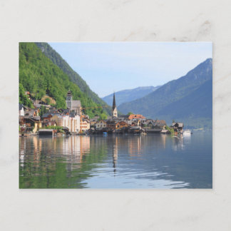 Postal Postcard - Ciudad de Hallstatt y lago, Austria