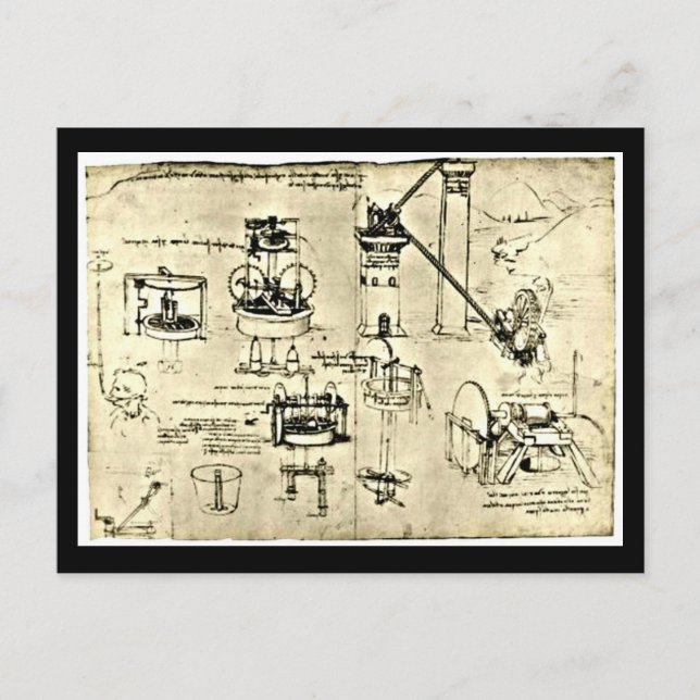 Postal Postcard-Classic/Vintage-Leonardo da Vinci 18 (Anverso)