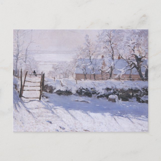 Postal Postcard Claude Monet El Paisaje De Invierno Magpi (Anverso)