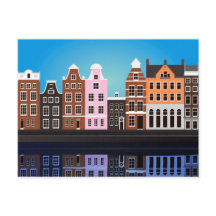 Postcard con Amsterdam
