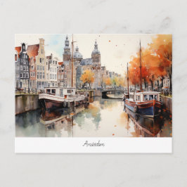 Postal Postcard con Amsterdam, Países Bajos