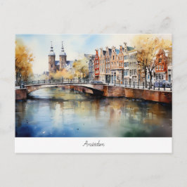 Postal Postcard con Amsterdam, Países Bajos