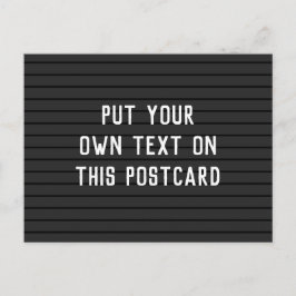 Postal Postcard con aspecto de tablero de letras