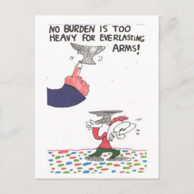 Postal Postcard con carteles graciosos de la iglesia, ani (Anverso)