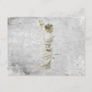 Postal Postcard con dibujos de carbón de oro