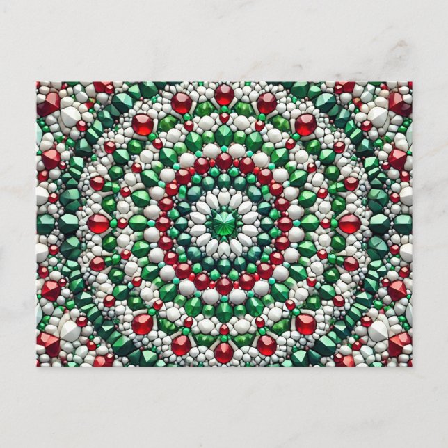 Postal Postcard con diseño de colores italianos (Anverso)