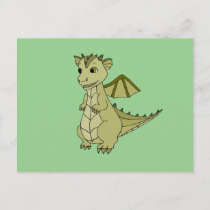 Postal Postcard con diseño de dragón de bebé lindo