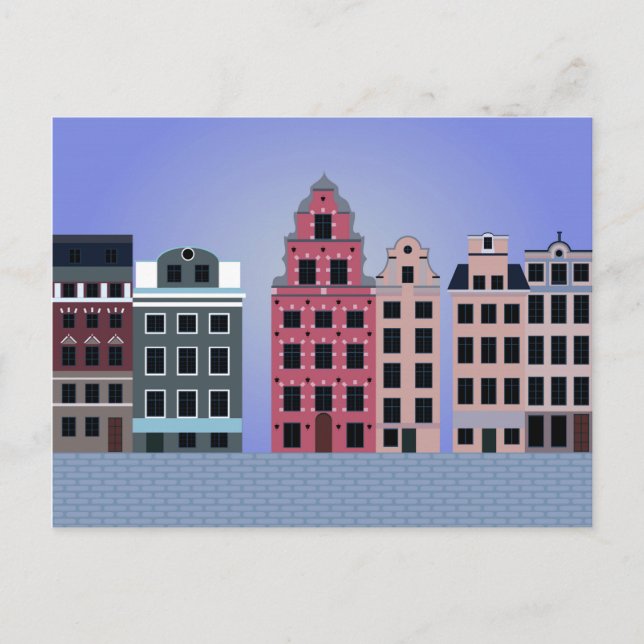 Postal Postcard con Estocolmo (Anverso)