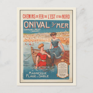 Postal Postcard con papel Poster de verano de Francia