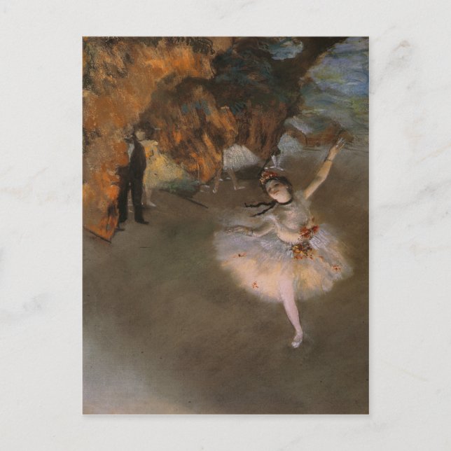 Postal Postcard Con Pintura De Edgar Degas (Anverso)