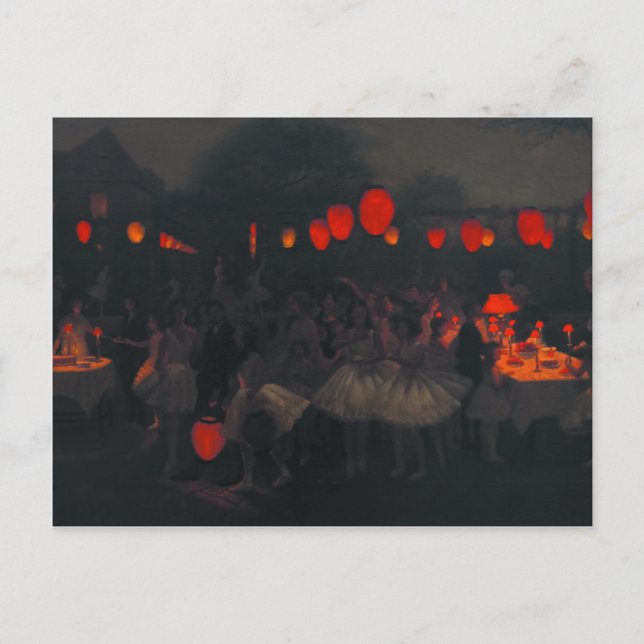 Postal Postcard con pintura de Thomas Cooper Gotch (Anverso)