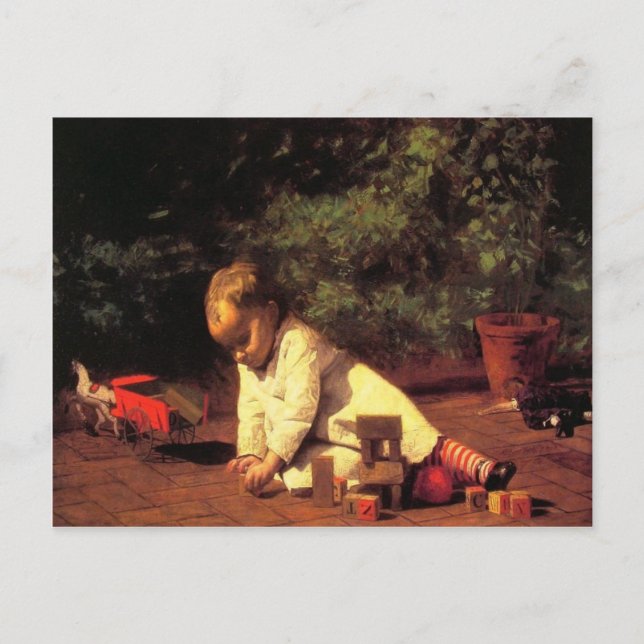 Postal Postcard con pintura Thomas Eakins (Anverso)
