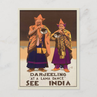 Postal Postcard con Poster indio vintage