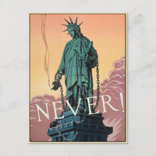 Postal Postcard con propaganda de la Vieja Guerra Mundial