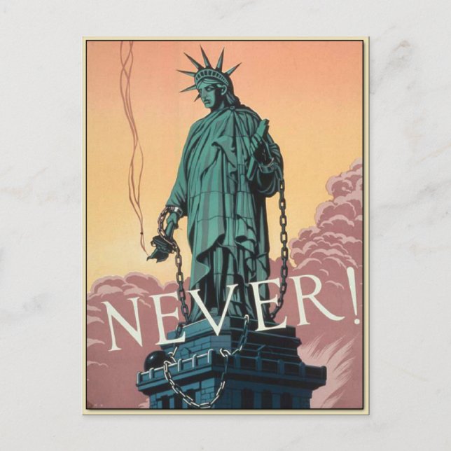 Postal Postcard con propaganda de la Vieja Guerra Mundial (Anverso)