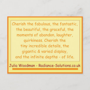 Postal Postcard creativo 10 cosas más para apreciar / are