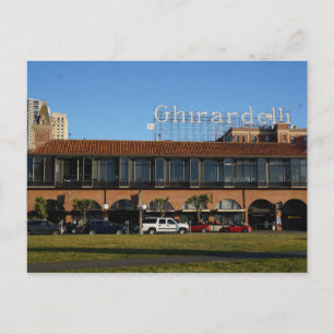 Postal Postcard cuadrado de San Francisco Ghirardelli