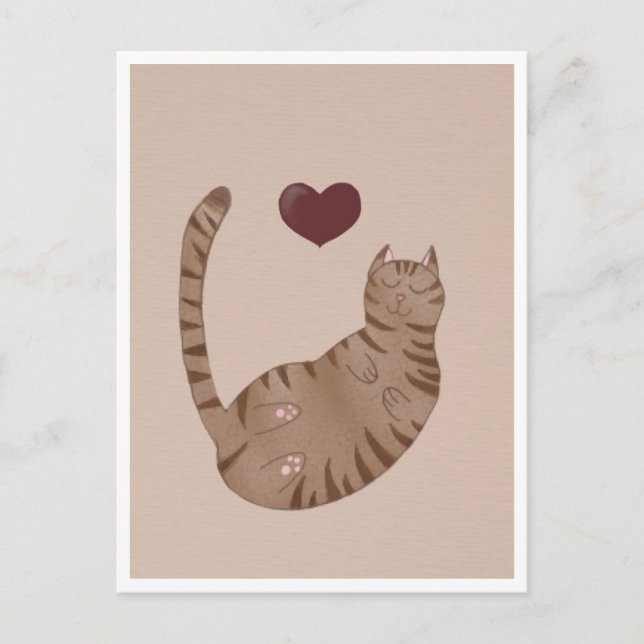 Postal Postcard - Cute Cat (Anverso)