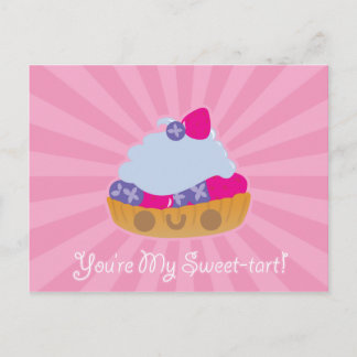 Postal Postcard Cute Kawaii Tart