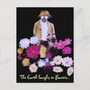 Postal Postcard Dahlia Gardener