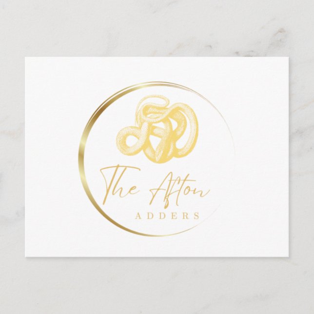 Postal Postcard de Afton Adders (Anverso)