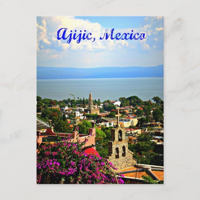 Postal Postcard de Ajijic Village Mexico (Anverso)
