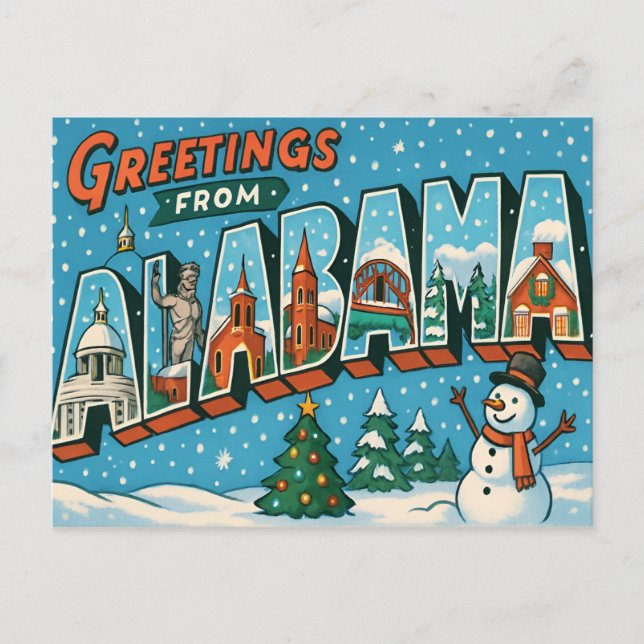 Postal Postcard de ALABAMA (Anverso)