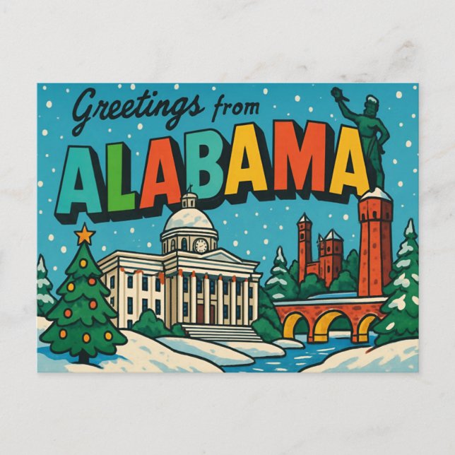 Postal Postcard de ALABAMA (Anverso)