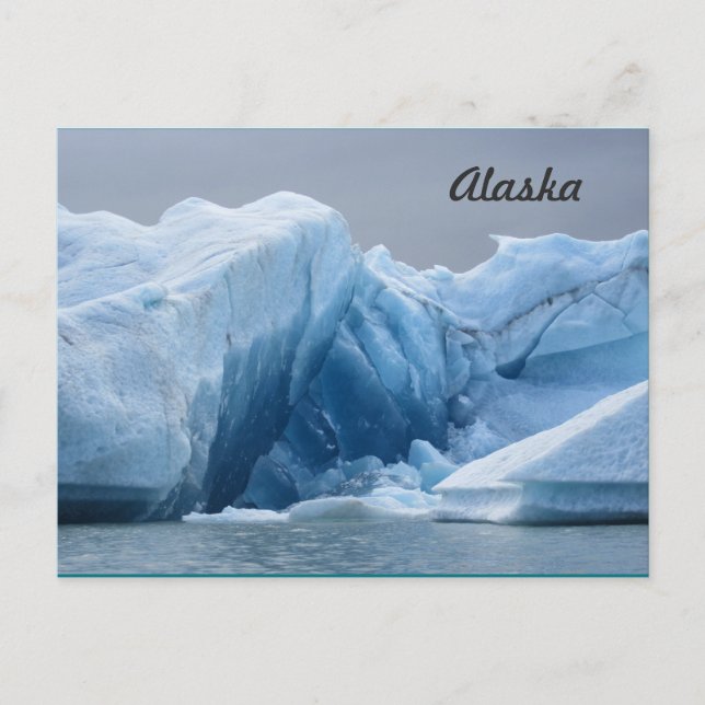 Postal Postcard de Alaskan Iceberg (Anverso)