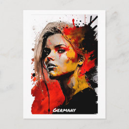 Postal Postcard de Alemania - Colección Mundial de Mujere