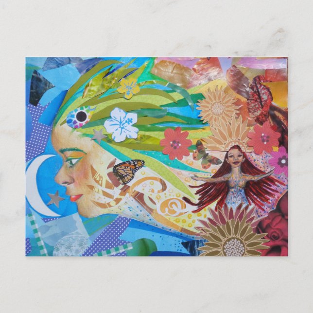 Postal Postcard de Aloe Collage (Anverso)