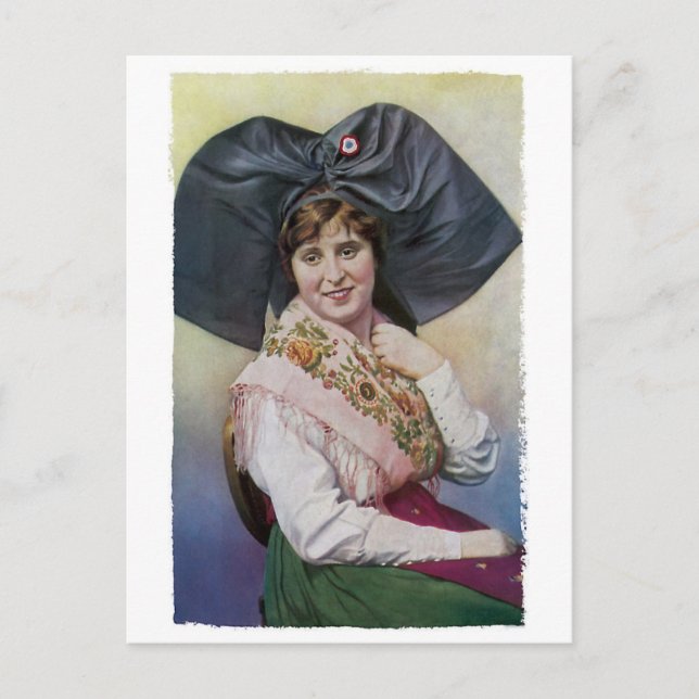 Postal Postcard de Alsace Chica (Anverso)