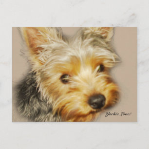 Postal Postcard de amor de Yorkie