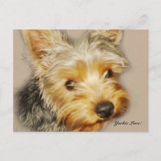 Postal Postcard de amor de Yorkie