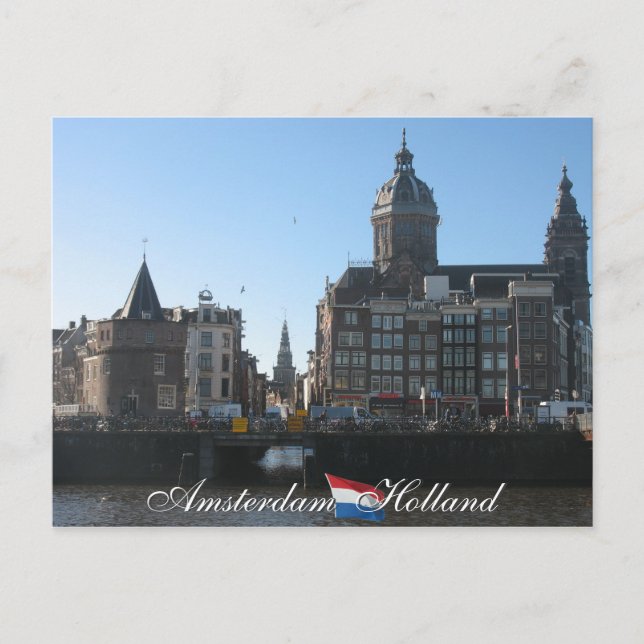 Postal Postcard de Amsterdam Holland (Anverso)