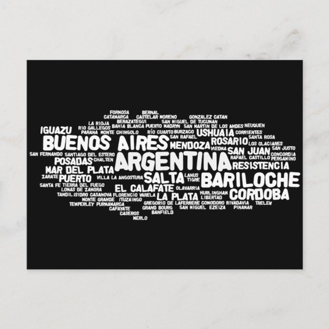 Postal Postcard de ARGENTINA (Anverso)