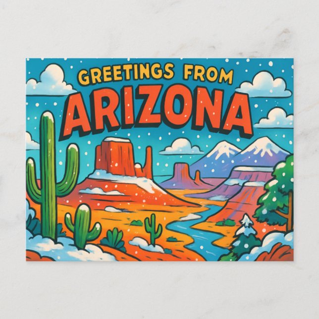 Postal Postcard de ARIZONA (Anverso)