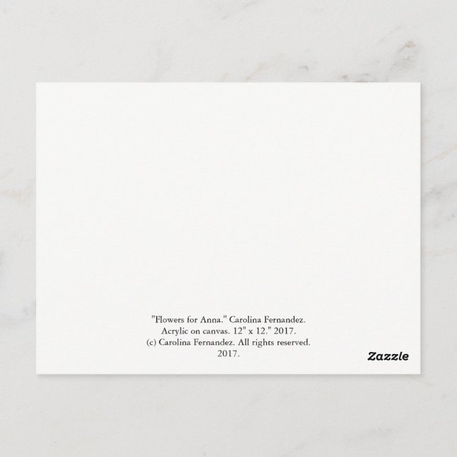 Postal PostCard de arte (Reverso)